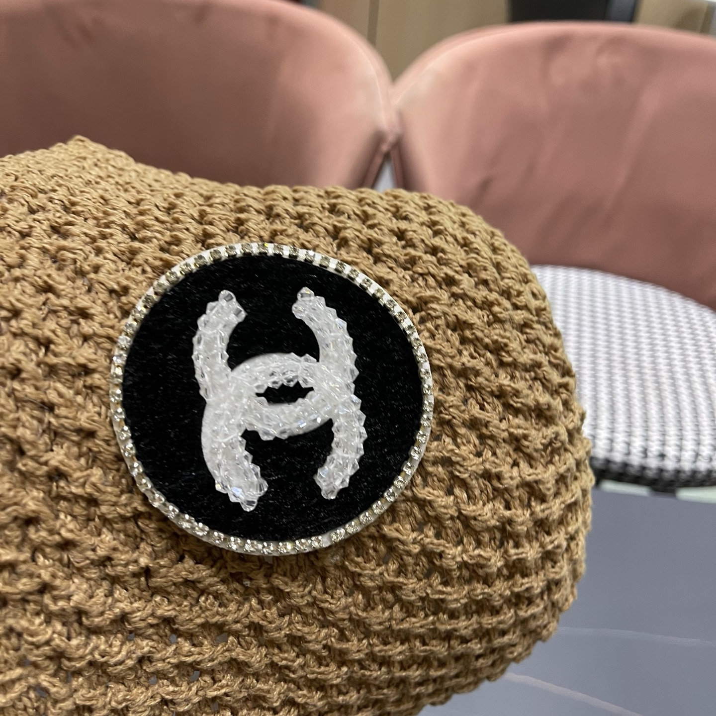 CHANEL香奈儿 镂空草帽子女2026新款薄夏季度假海边沙滩出游遮阳防晒帽