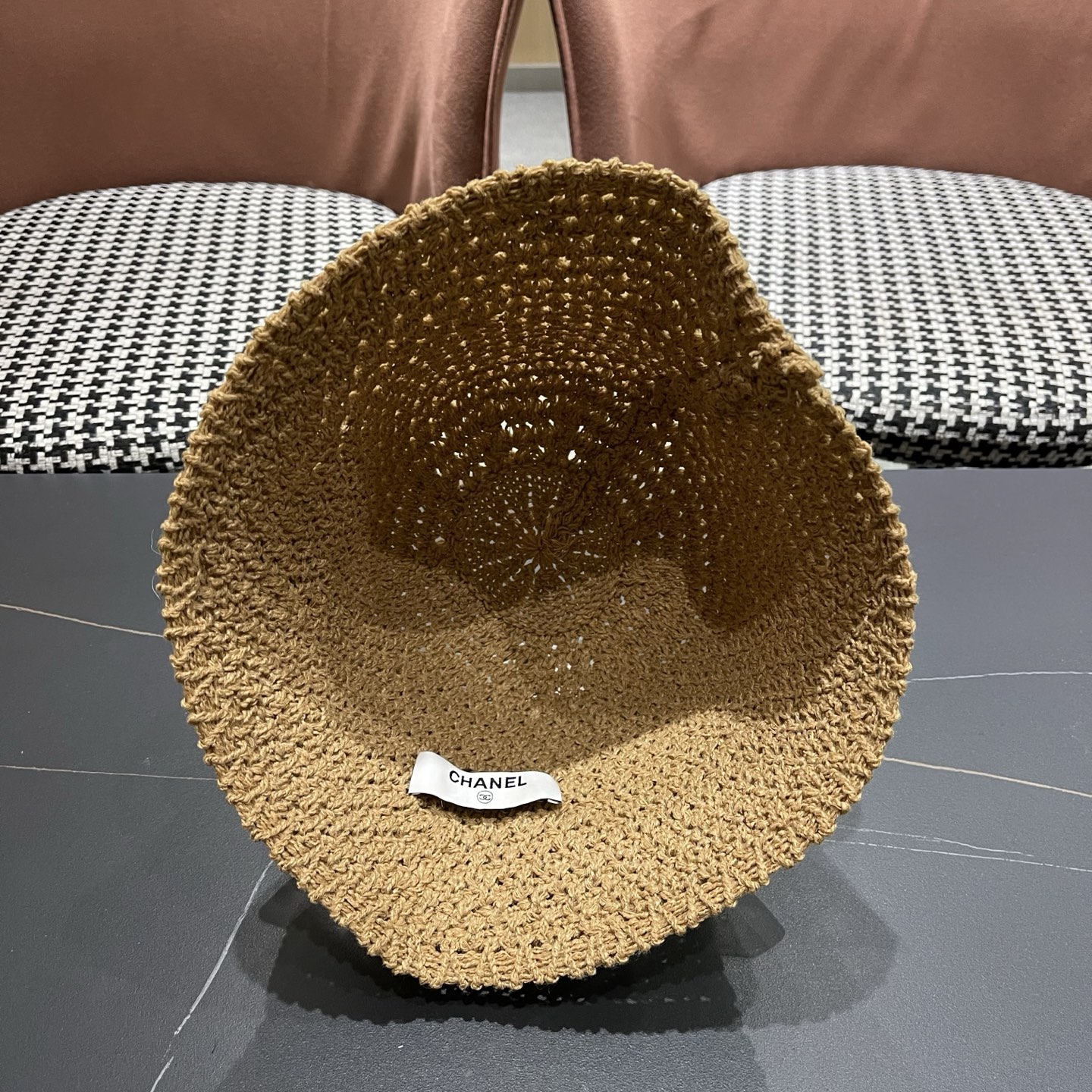 CHANEL香奈儿 镂空草帽子女2026新款薄夏季度假海边沙滩出游遮阳防晒帽