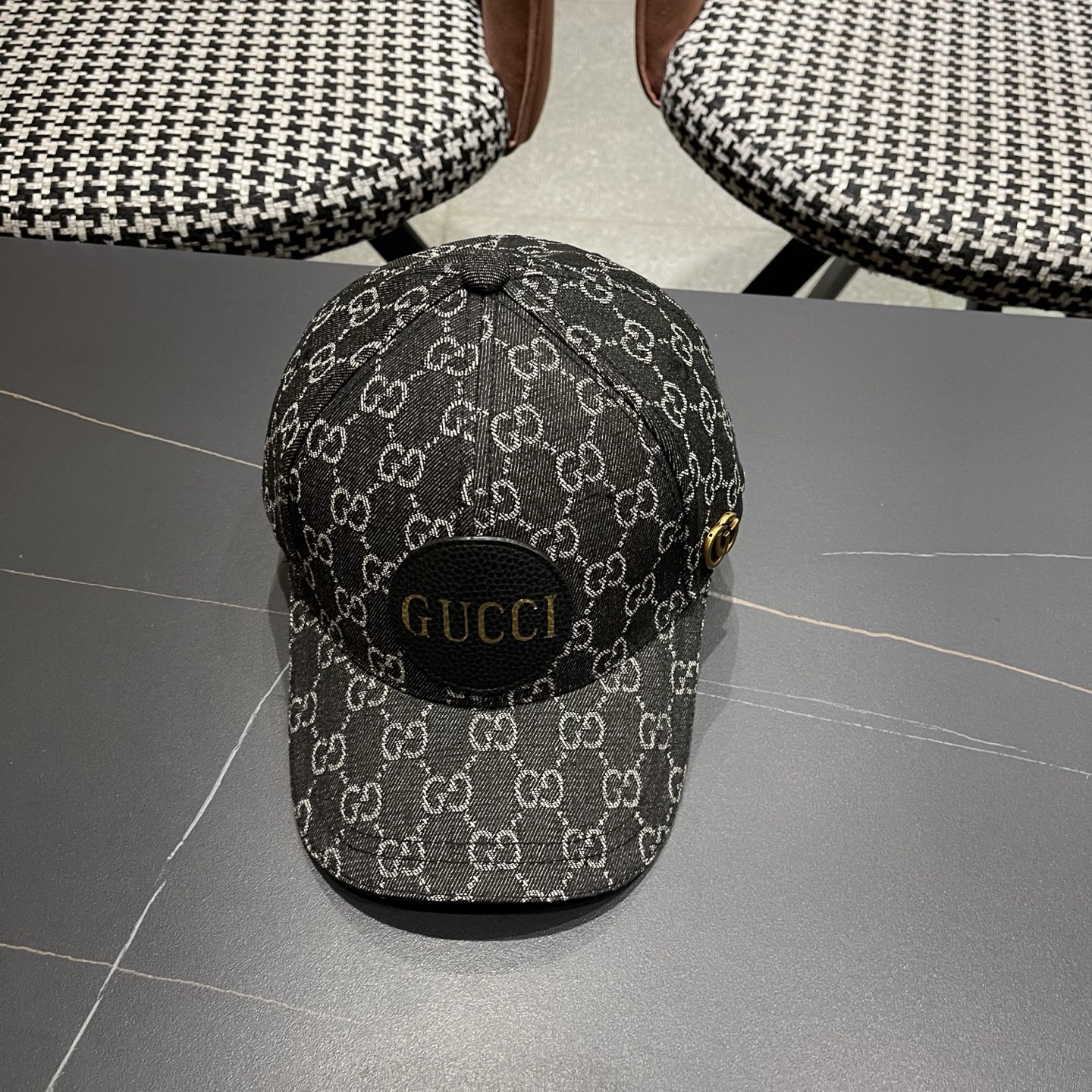 Gucci(古奇)最新原单棒球帽专柜1:1开模订制轻盈透气四季百搭男女适用，基础头围56，贴片可调节。