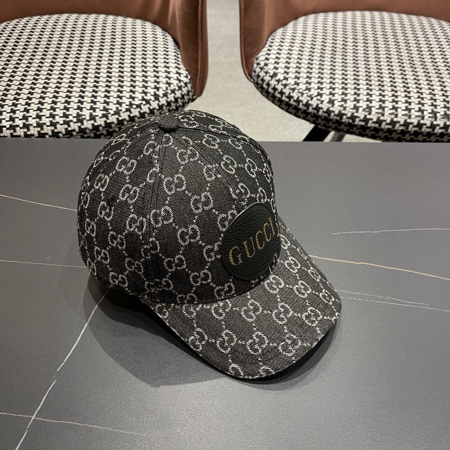 Gucci(古奇)最新原单棒球帽专柜1:1开模订制轻盈透气四季百搭男女适用，基础头围56，贴片可调节。