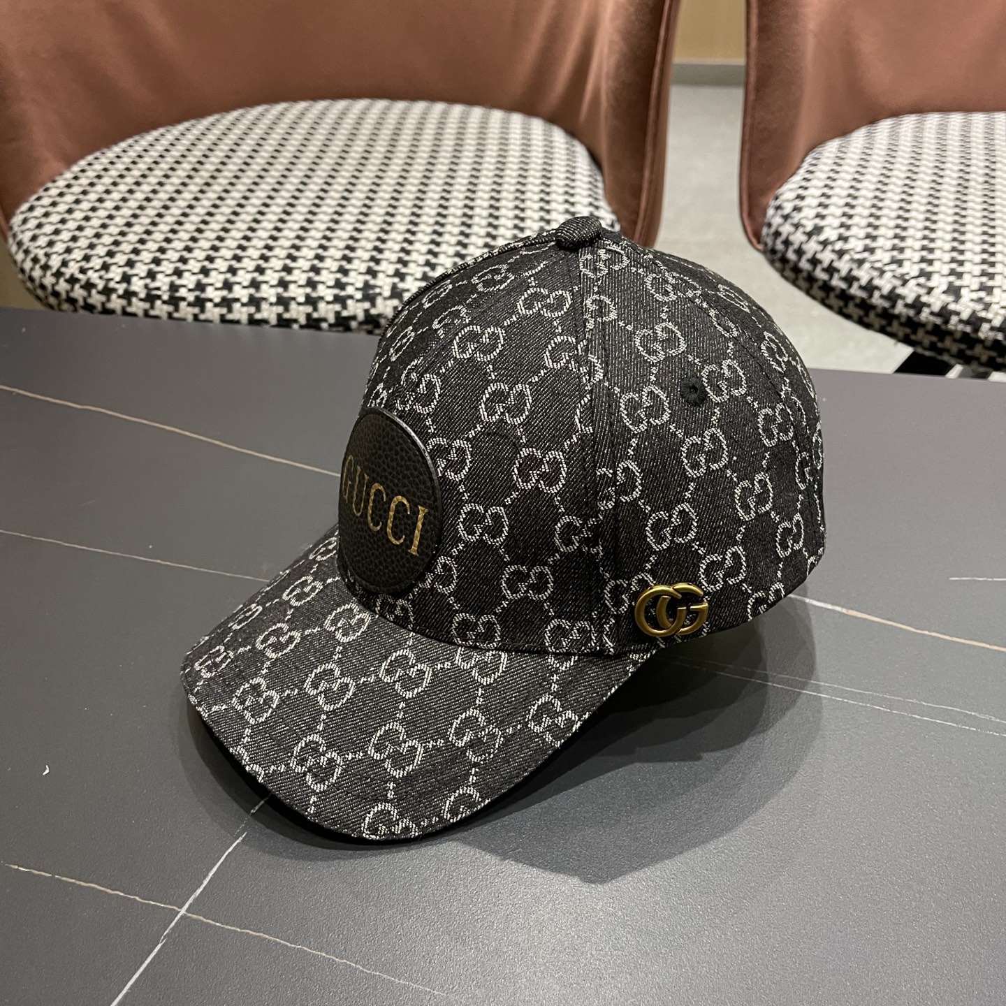 Gucci(古奇)最新原单棒球帽专柜1:1开模订制轻盈透气四季百搭男女适用，基础头围56，贴片可调节。