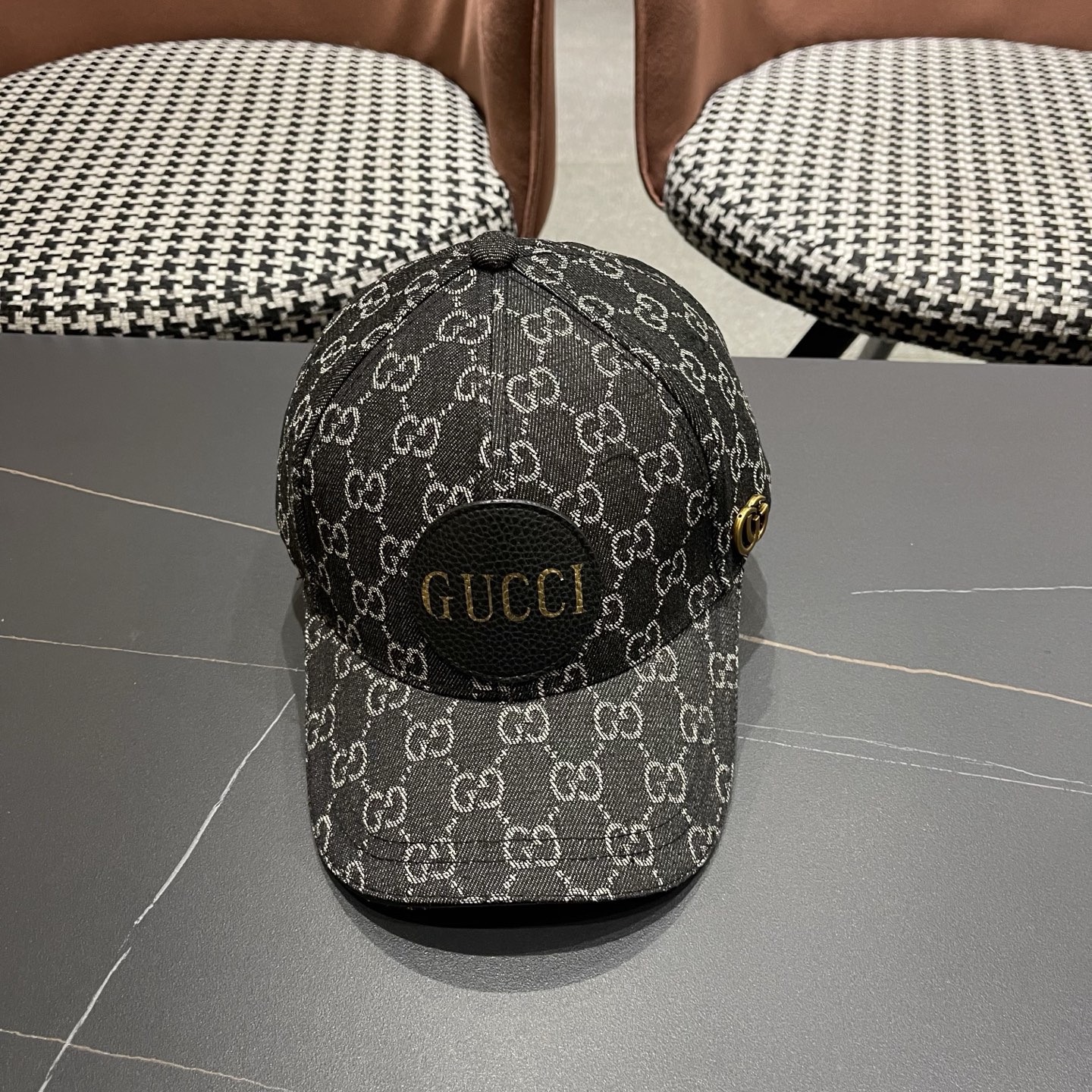 Gucci(古奇)最新原单棒球帽专柜1:1开模订制轻盈透气四季百搭男女适用，基础头围56，贴片可调节。