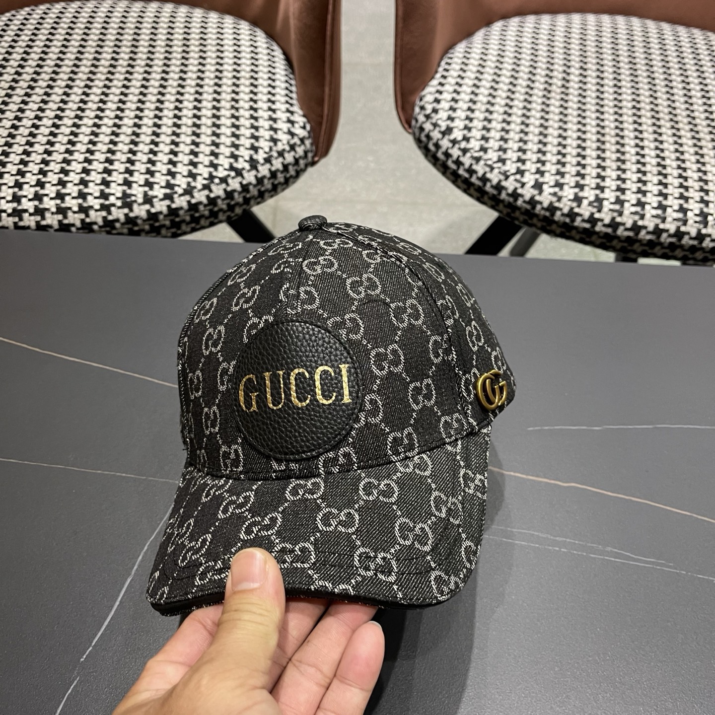 Gucci(古奇)最新原单棒球帽专柜1:1开模订制轻盈透气四季百搭男女适用，基础头围56，贴片可调节。