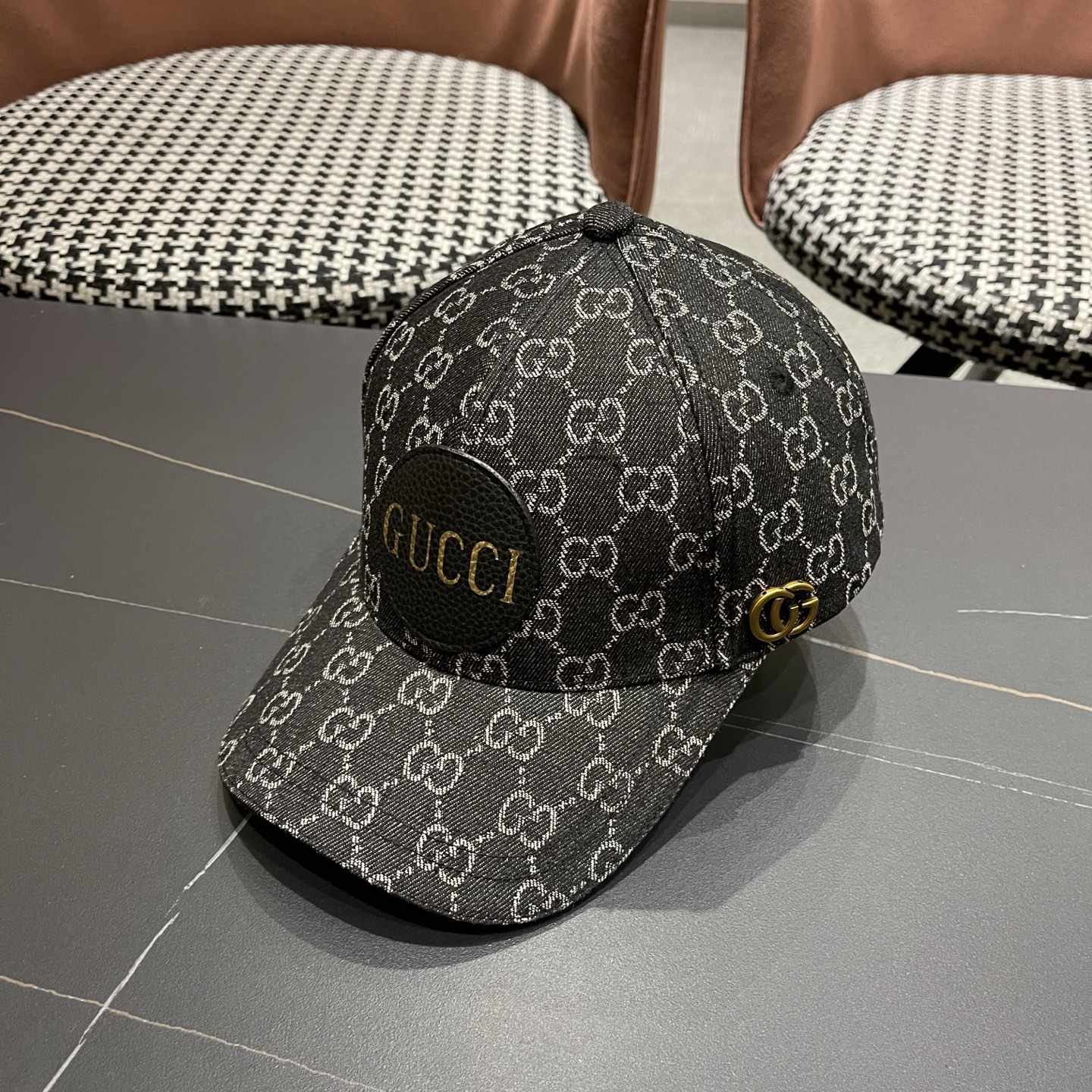 Gucci(古奇)最新原单棒球帽专柜1:1开模订制轻盈透气四季百搭男女适用，基础头围56，贴片可调节。