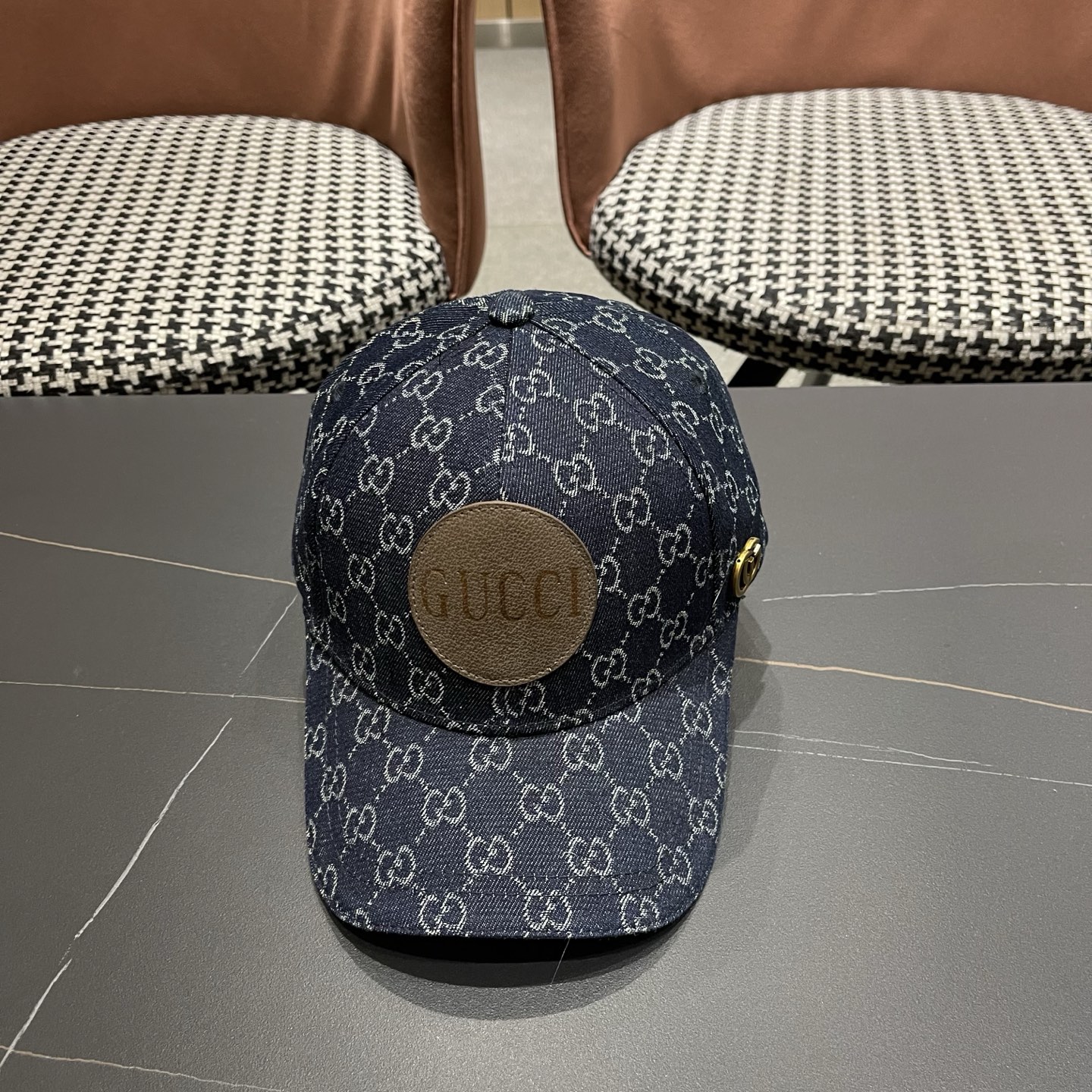 Gucci(古奇)最新原单棒球帽专柜1:1开模订制轻盈透气四季百搭男女适用，基础头围56，贴片可调节。