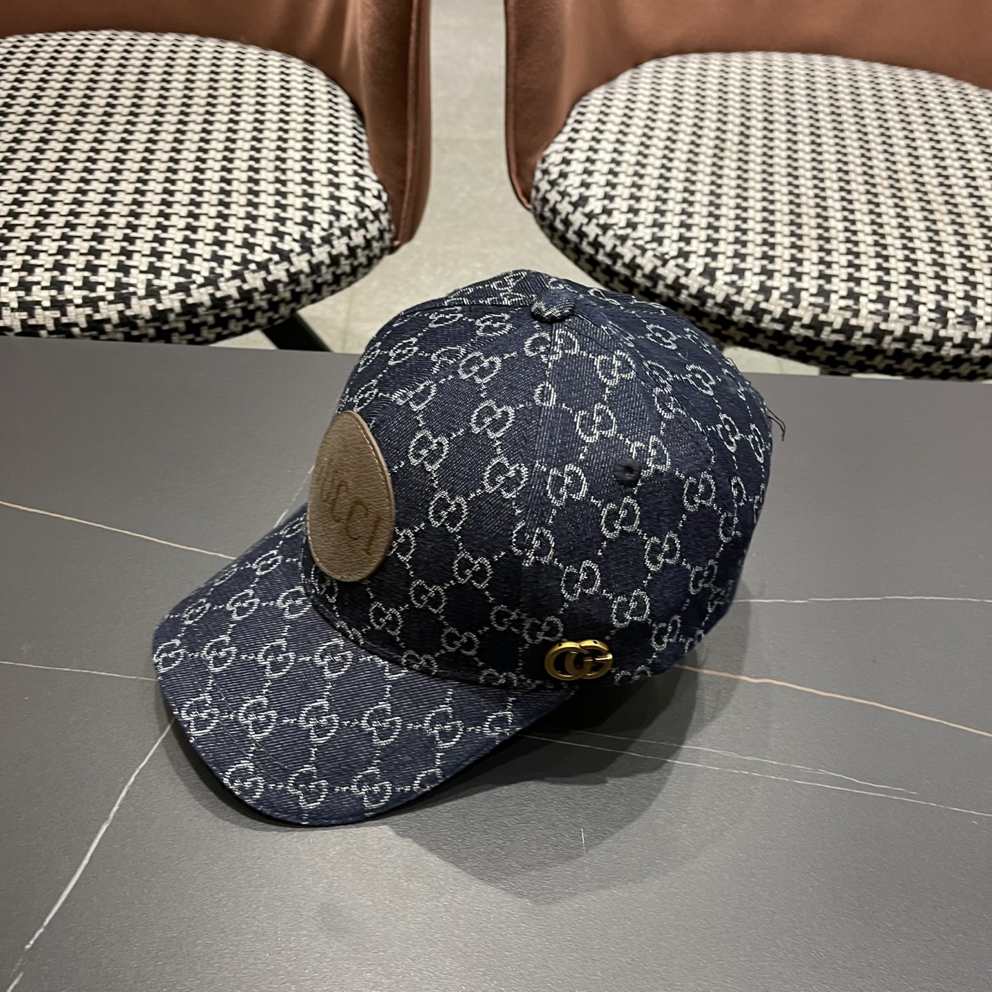 Gucci(古奇)最新原单棒球帽专柜1:1开模订制轻盈透气四季百搭男女适用，基础头围56，贴片可调节。