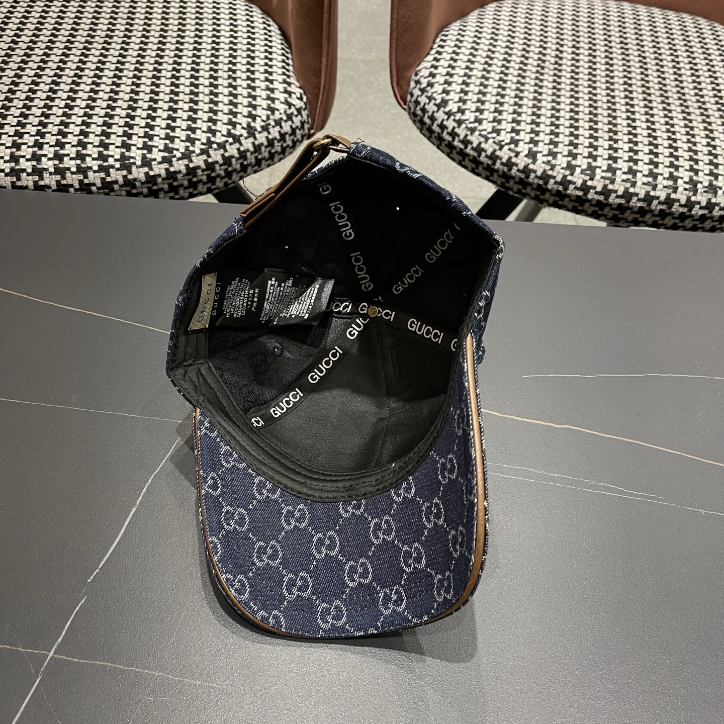 Gucci(古奇)最新原单棒球帽专柜1:1开模订制轻盈透气四季百搭男女适用，基础头围56，贴片可调节。