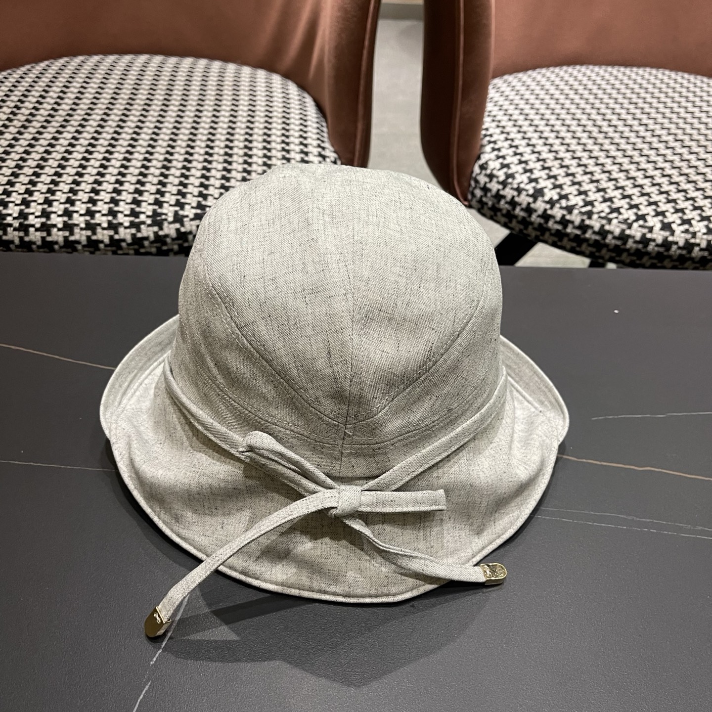 CHANEL香奈儿 日系渔夫帽女百搭卷边春夏季休闲时尚显脸小柔软布帽可折叠小盆帽