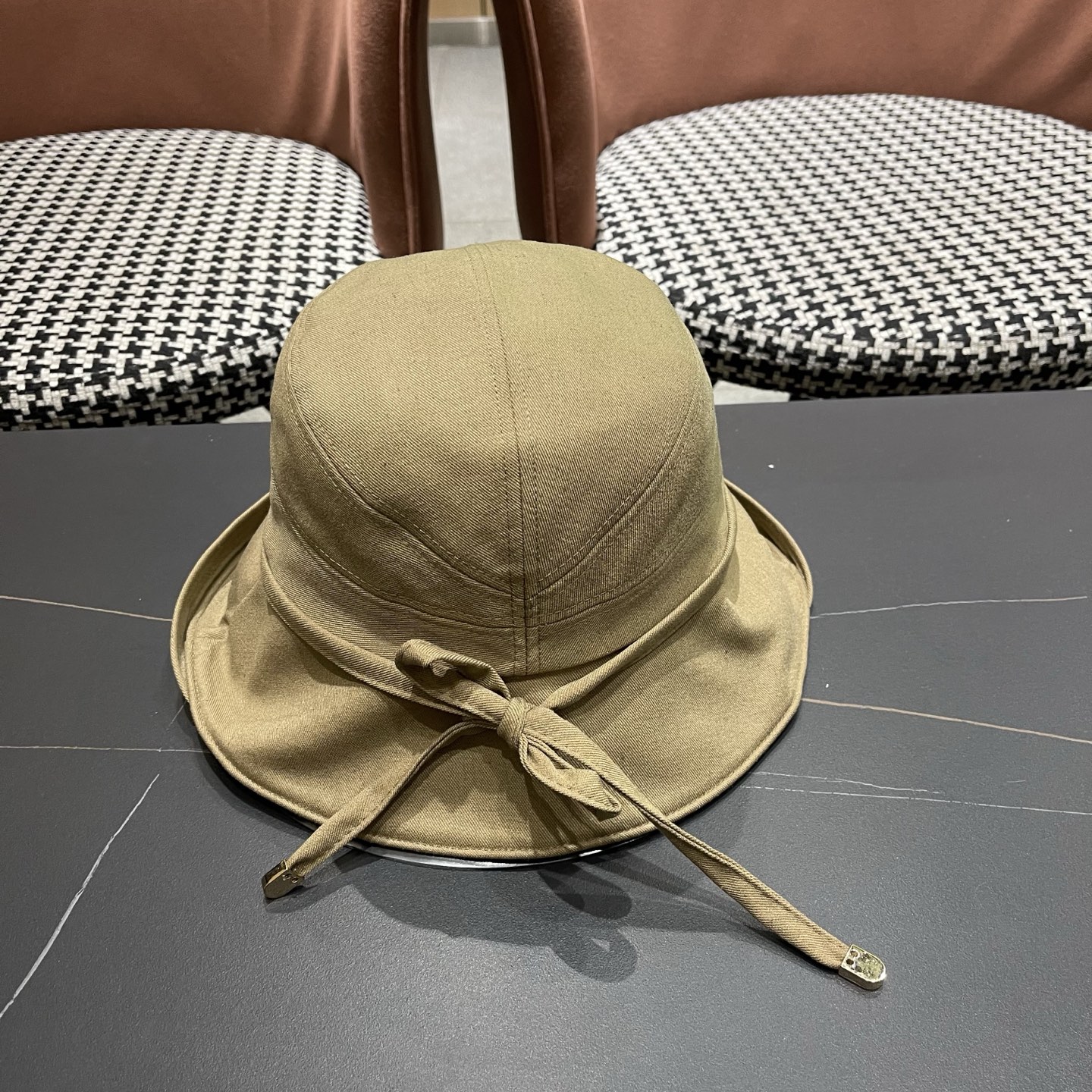 CHANEL香奈儿 日系渔夫帽女百搭卷边春夏季休闲时尚显脸小柔软布帽可折叠小盆帽