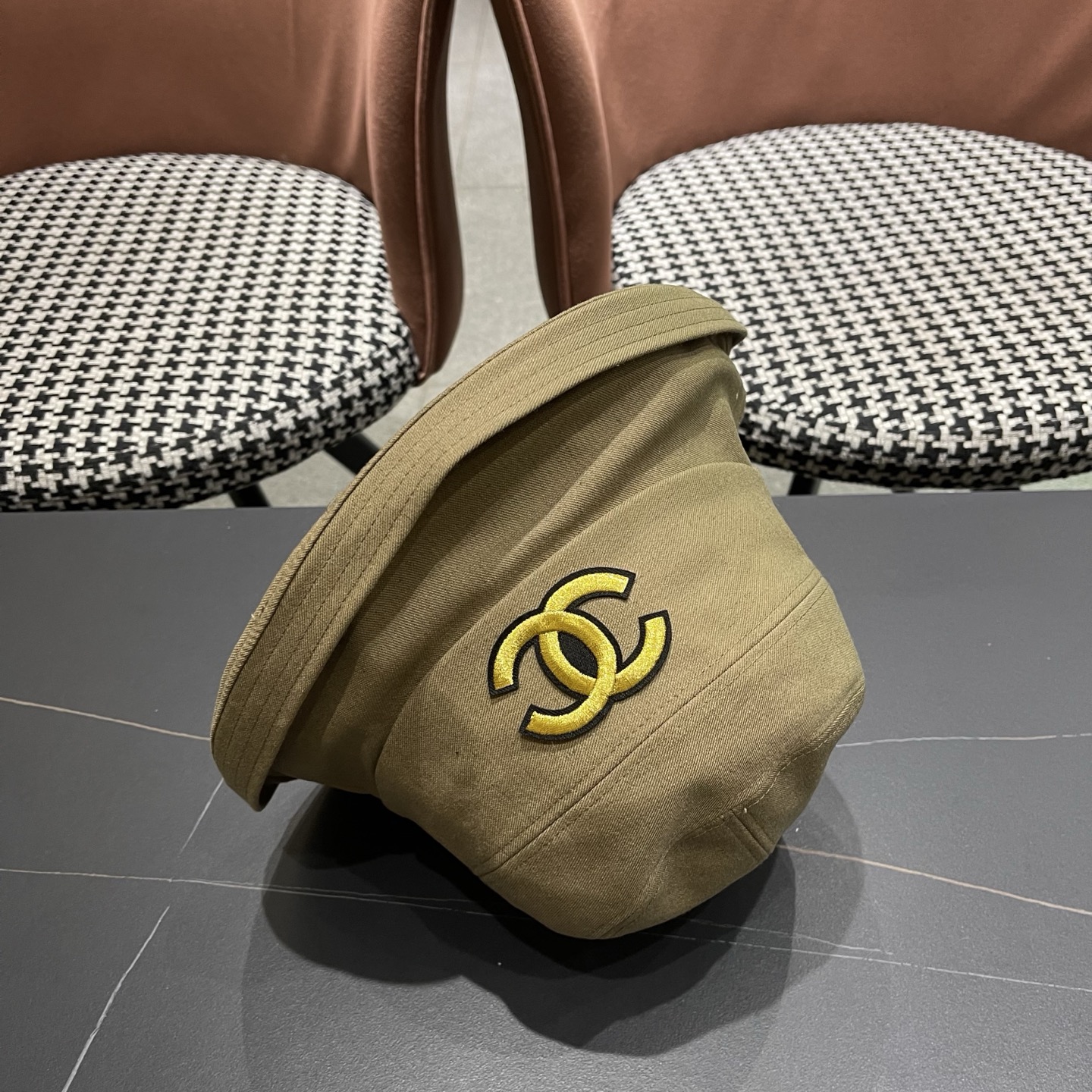 CHANEL香奈儿 日系渔夫帽女百搭卷边春夏季休闲时尚显脸小柔软布帽可折叠小盆帽