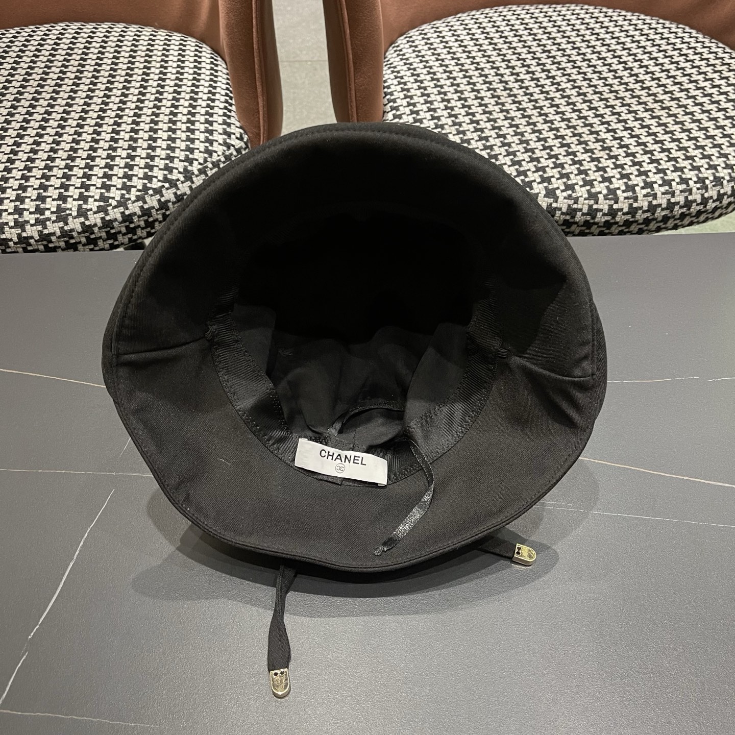 CHANEL香奈儿 日系渔夫帽女百搭卷边春夏季休闲时尚显脸小柔软布帽可折叠小盆帽