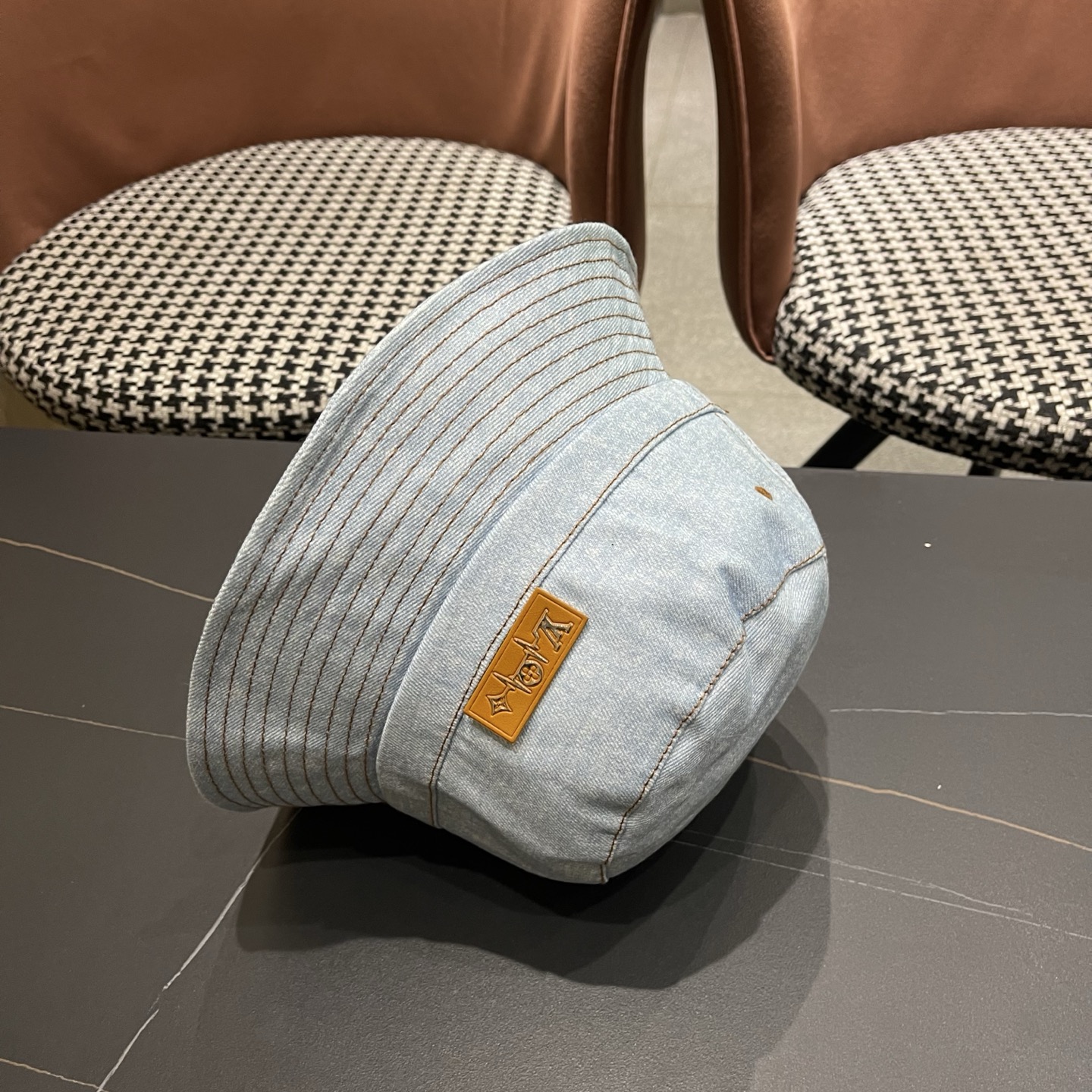 LV路易威登牛仔渔夫帽，头围57cm