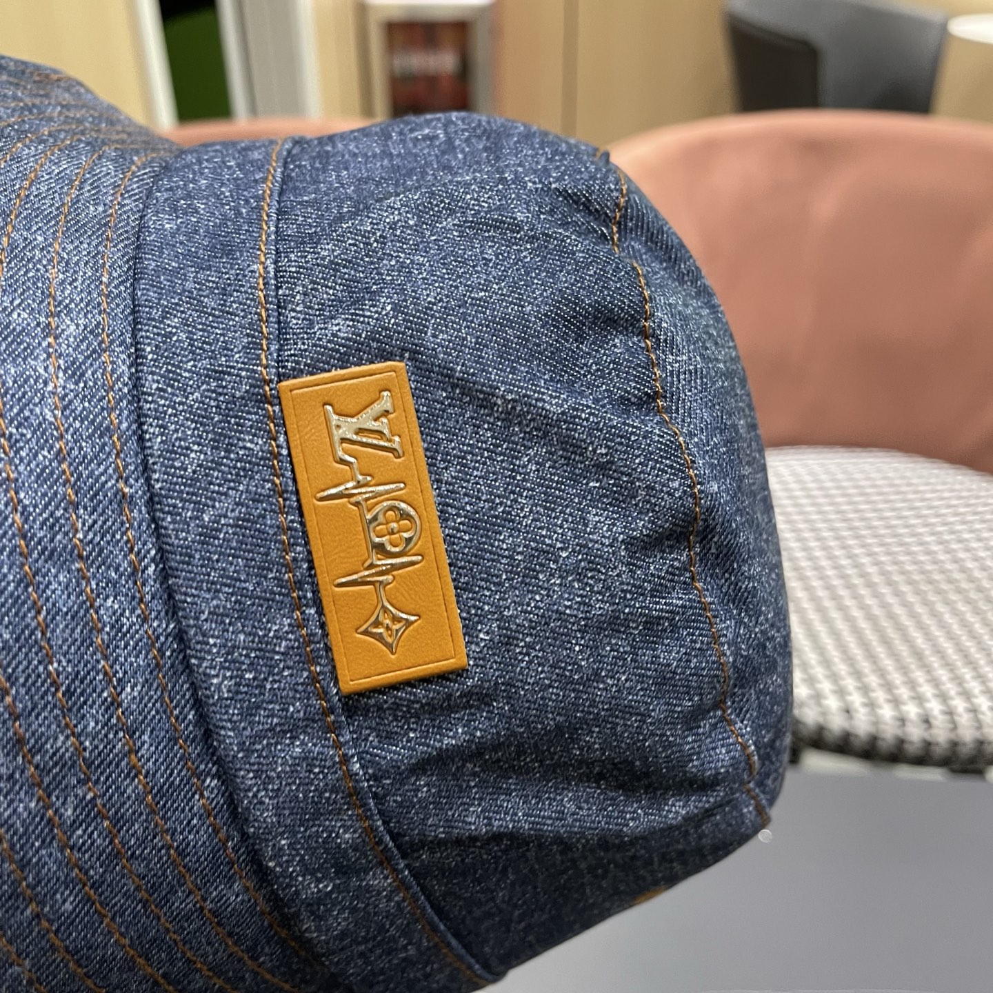 LV路易威登牛仔渔夫帽，头围57cm