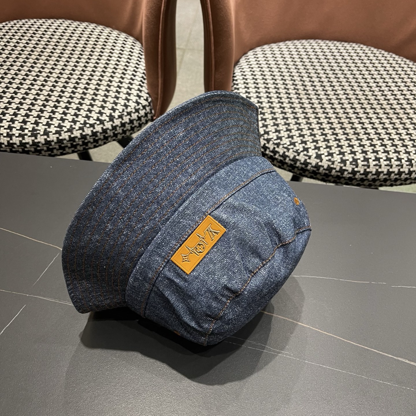 LV路易威登牛仔渔夫帽，头围57cm