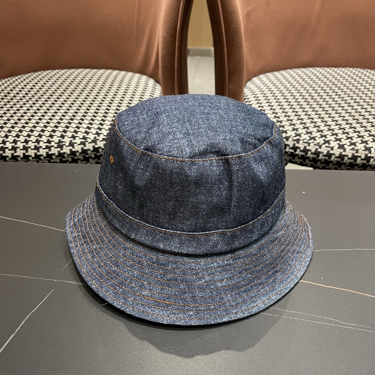 LV路易威登牛仔渔夫帽，头围57cm