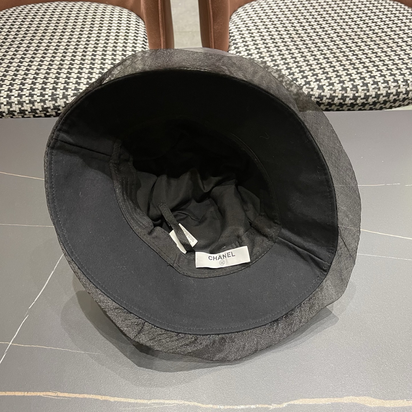 CHANEL香奈儿 帽子女款春夏季蝴蝶纱渔夫帽优雅气质显脸小盆帽潮可折叠遮阳帽女