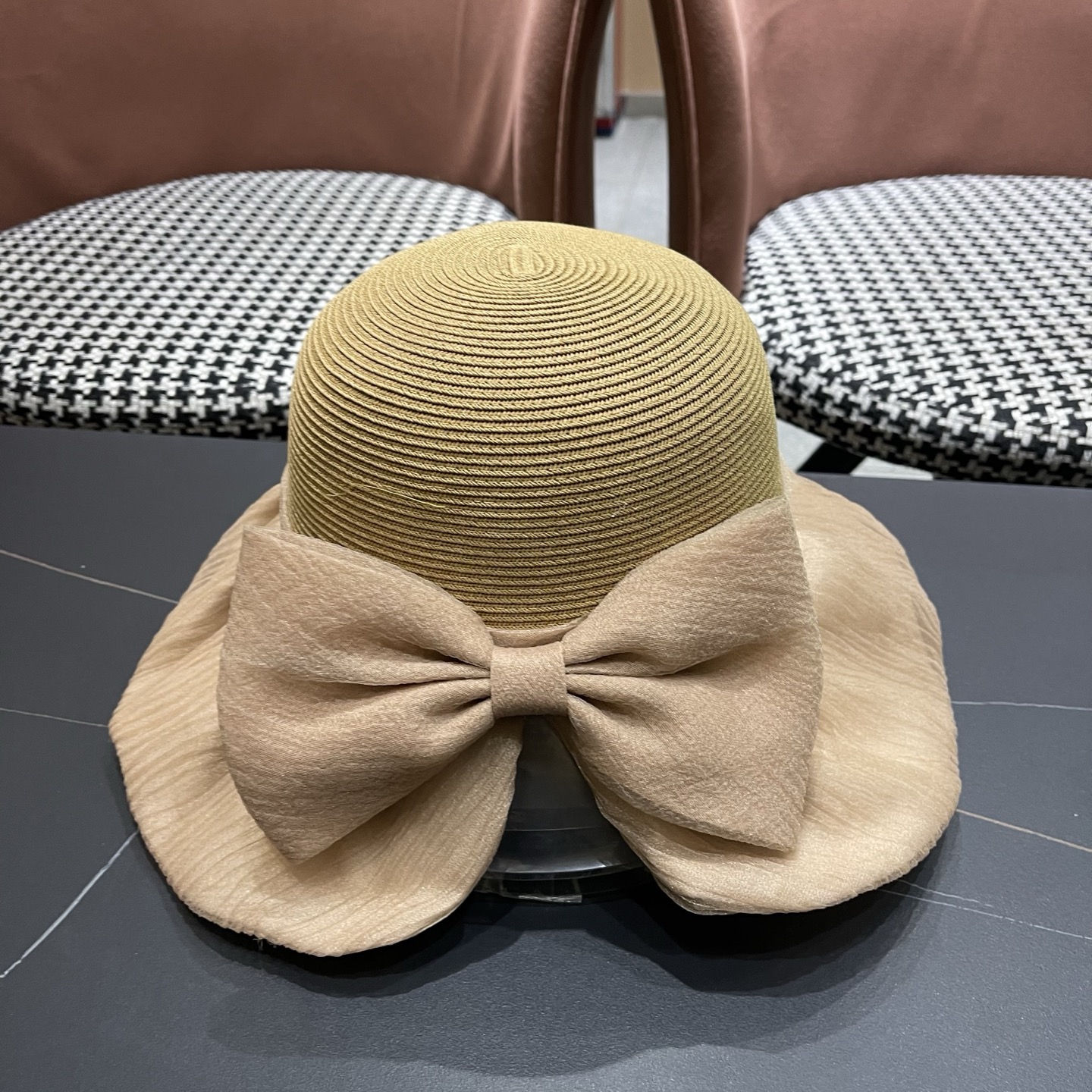 迪奥Dior 2026新款遮阳帽子女春秋出游度假防紫外线渔夫帽可折叠大檐防晒帽