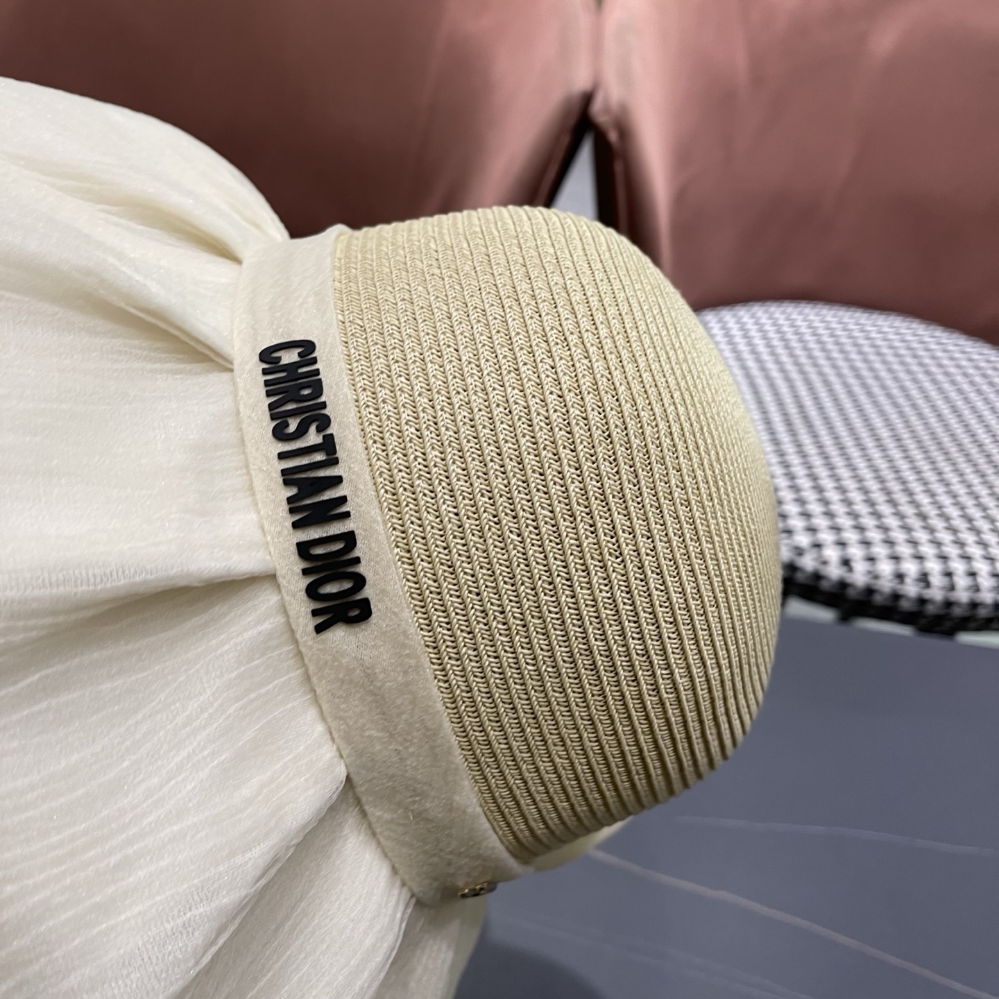 迪奥Dior 2026新款遮阳帽子女春秋出游度假防紫外线渔夫帽可折叠大檐防晒帽