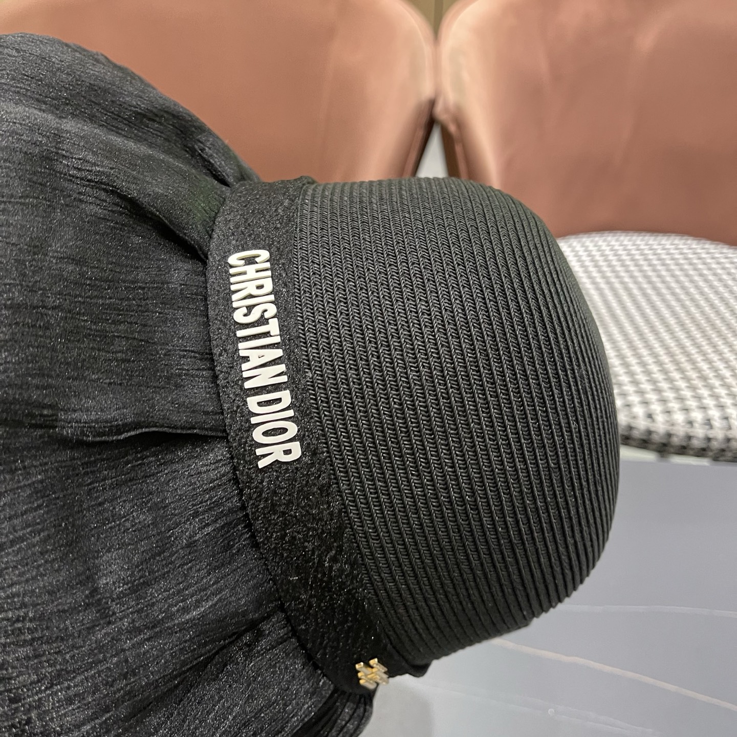 迪奥Dior 2026新款遮阳帽子女春秋出游度假防紫外线渔夫帽可折叠大檐防晒帽