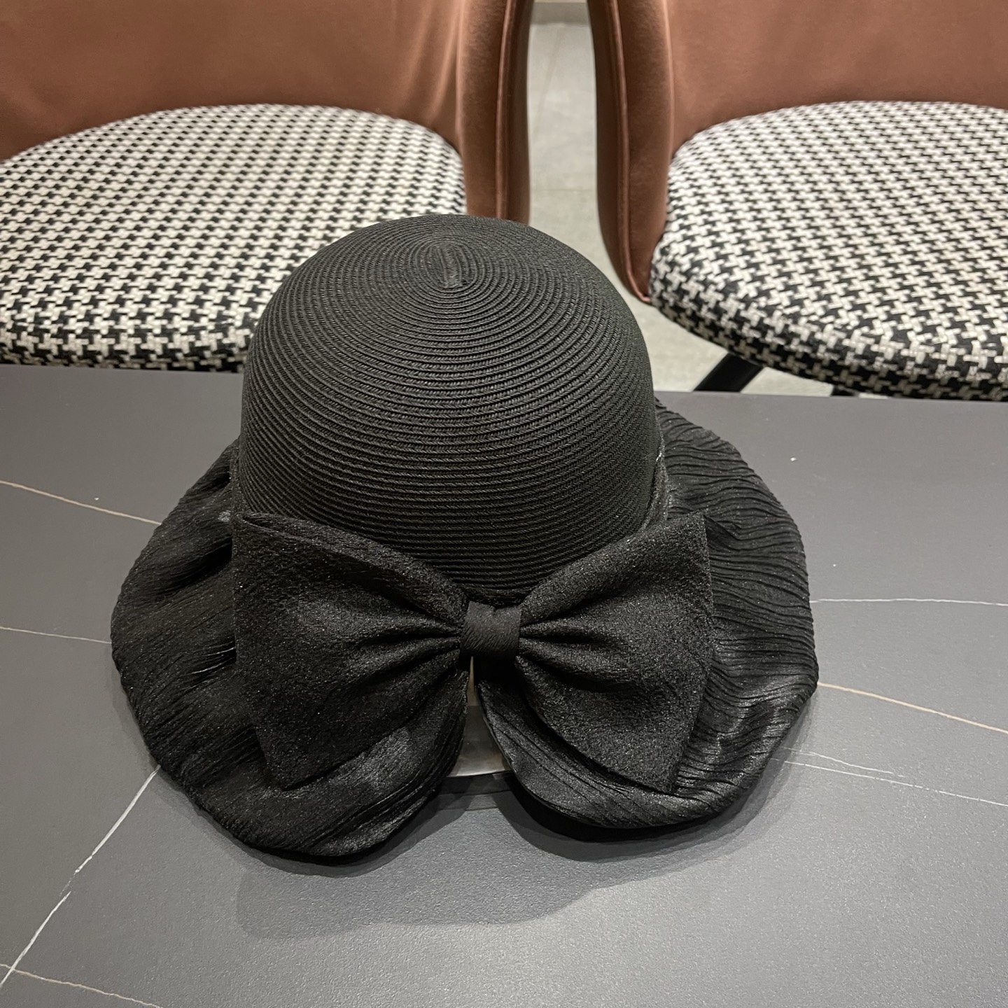 迪奥Dior 2026新款遮阳帽子女春秋出游度假防紫外线渔夫帽可折叠大檐防晒帽