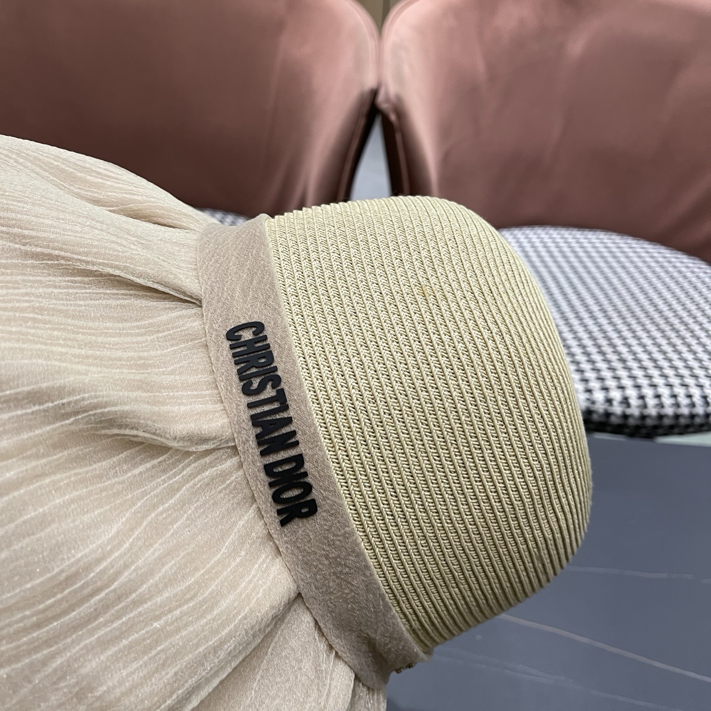 迪奥Dior 2026新款遮阳帽子女春秋出游度假防紫外线渔夫帽可折叠大檐防晒帽