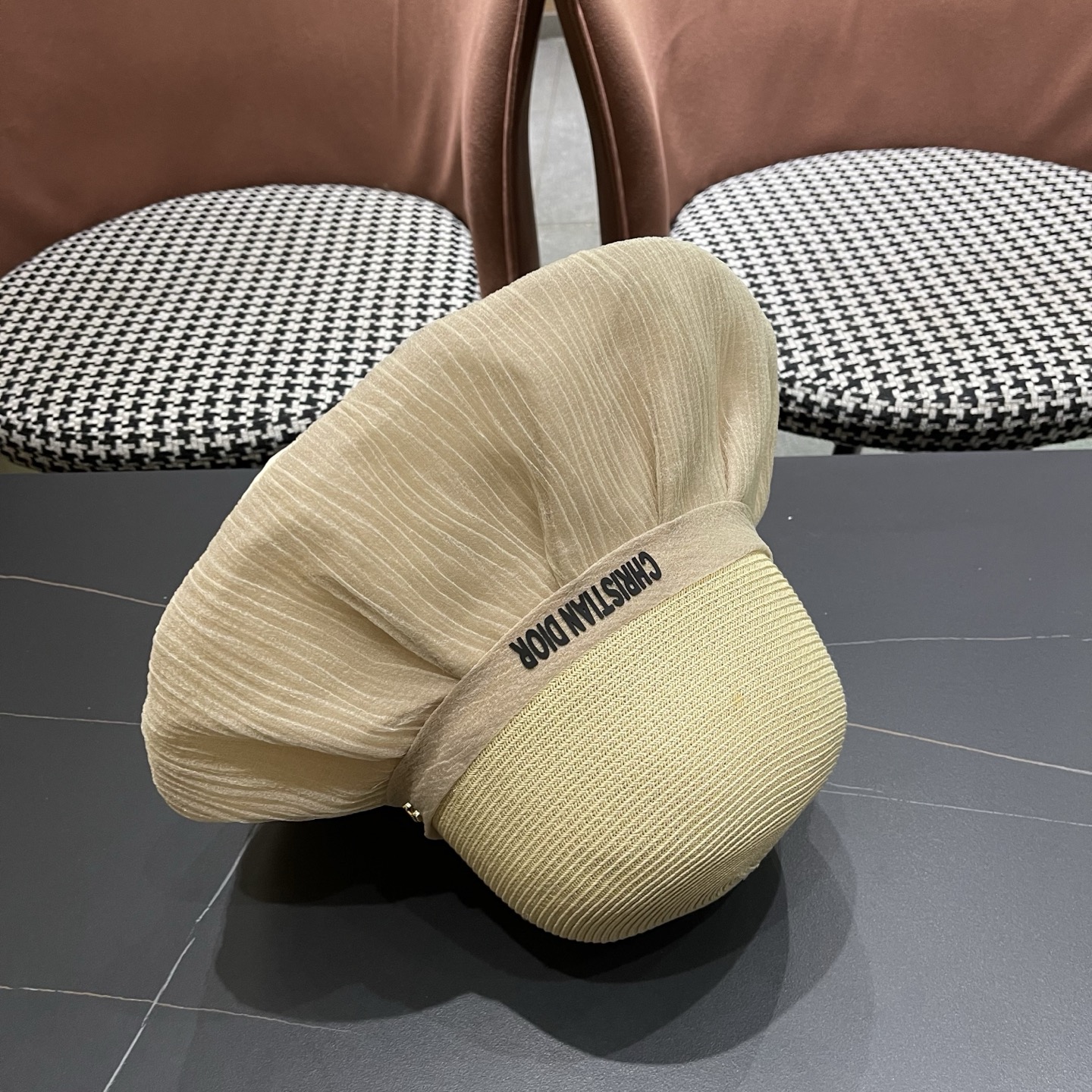 迪奥Dior 2026新款遮阳帽子女春秋出游度假防紫外线渔夫帽可折叠大檐防晒帽