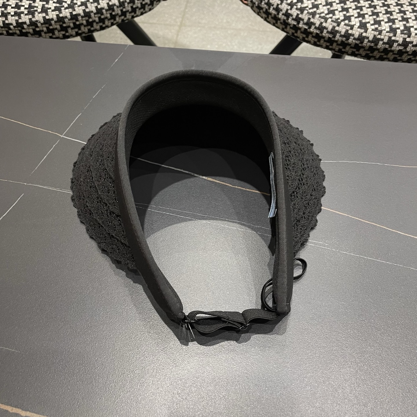 PRADA普拉达 夏季蕾丝遮阳帽子女款2026新款海边沙滩大檐发箍百搭防晒帽空顶帽