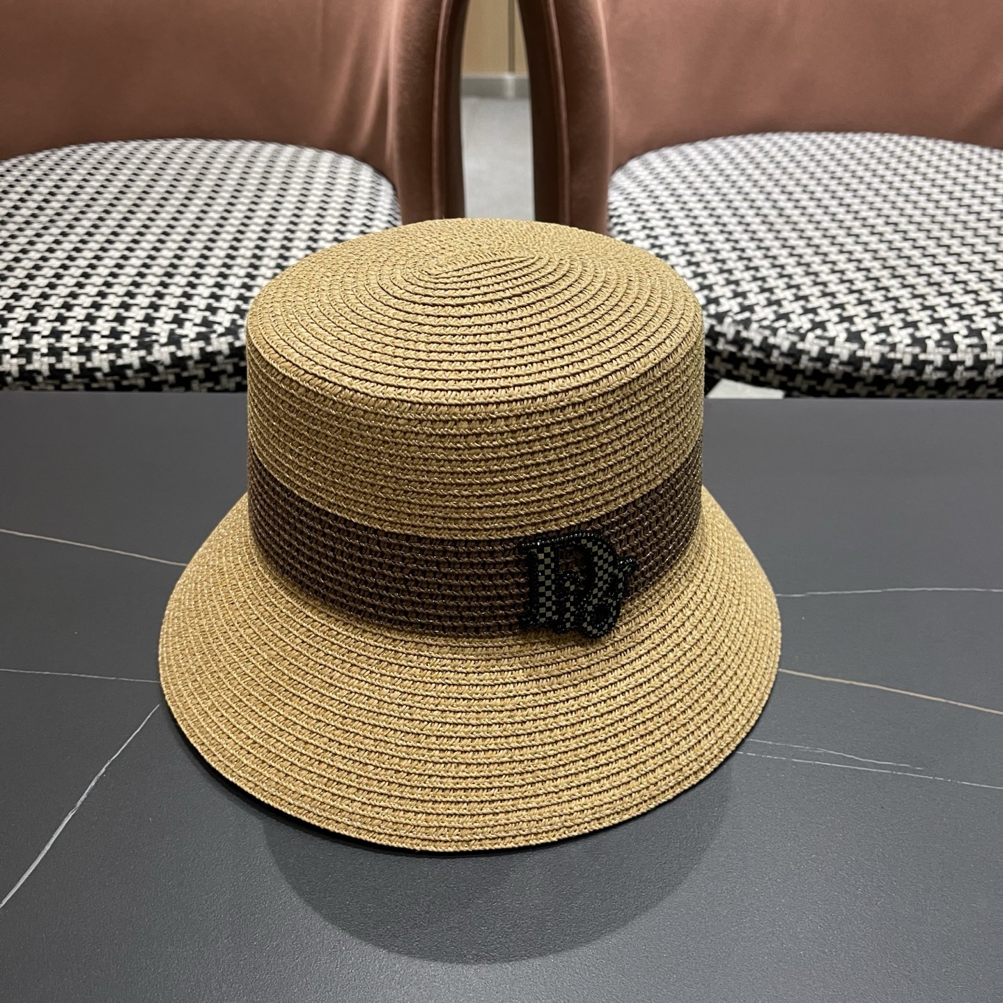 Dior迪奥新款渔夫帽，遮阳草帽，头围57cm
