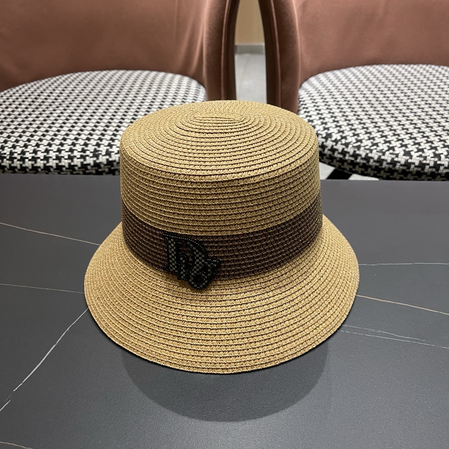 Dior迪奥新款渔夫帽，遮阳草帽，头围57cm
