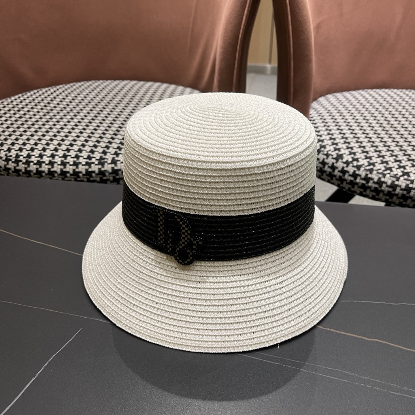 Dior迪奥新款渔夫帽，遮阳草帽，头围57cm