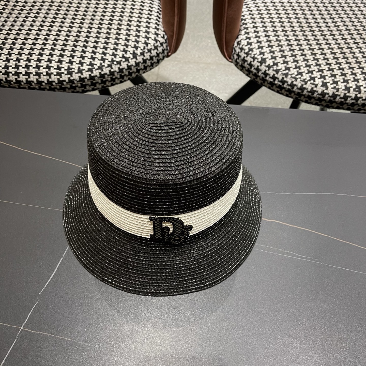 Dior迪奥新款渔夫帽，遮阳草帽，头围57cm