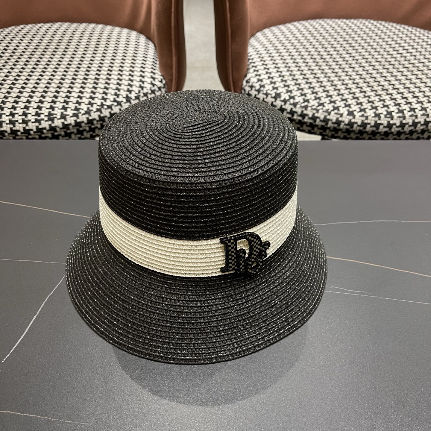 Dior迪奥新款渔夫帽，遮阳草帽，头围57cm