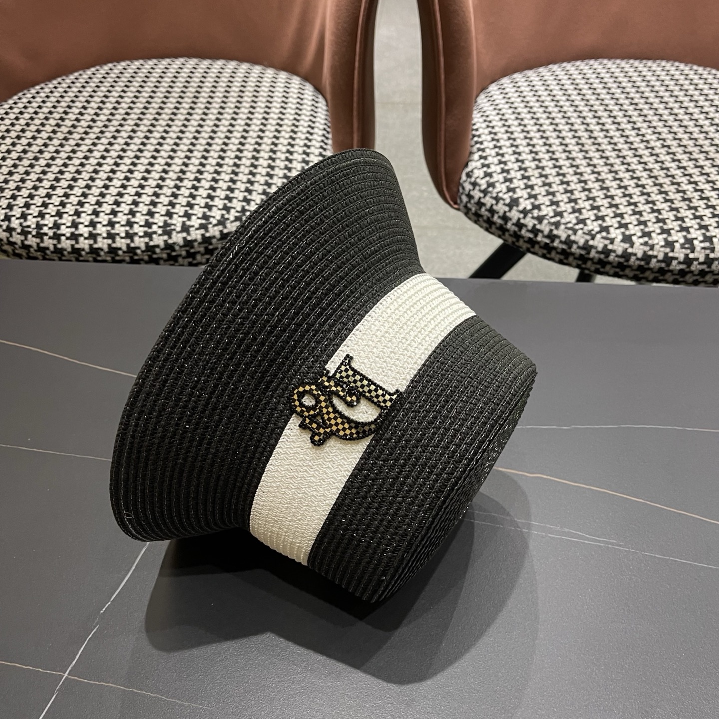 Dior迪奥新款渔夫帽，遮阳草帽，头围57cm