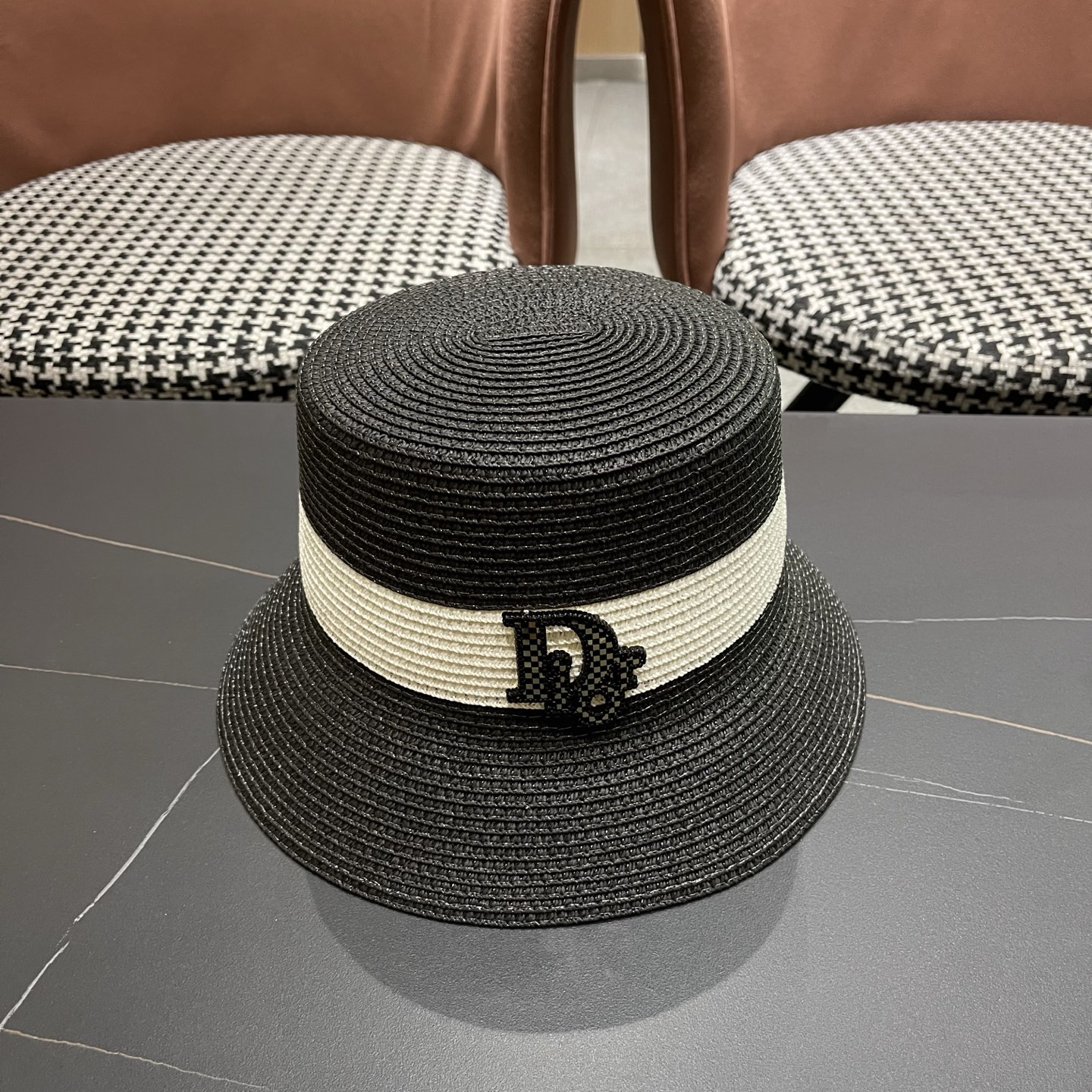 Dior迪奥新款渔夫帽，遮阳草帽，头围57cm