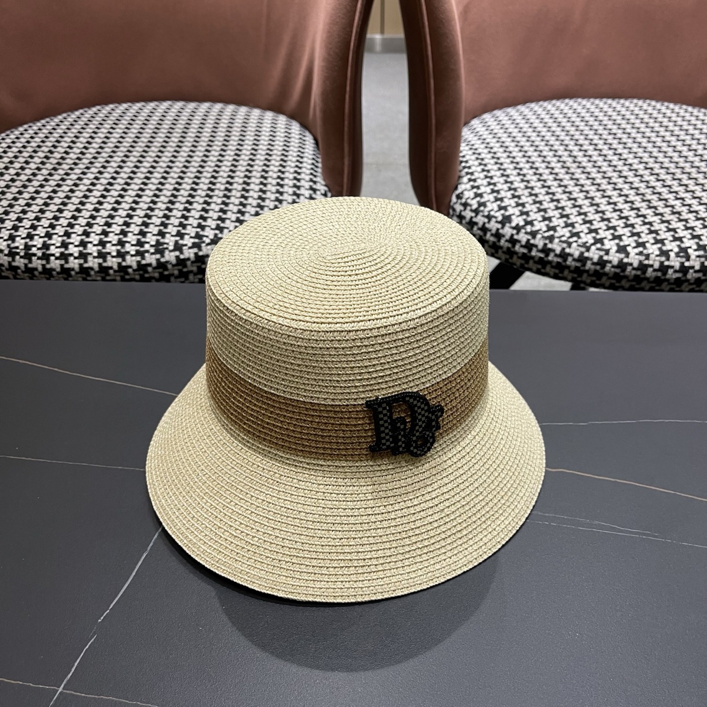 Dior迪奥新款渔夫帽，遮阳草帽，头围57cm