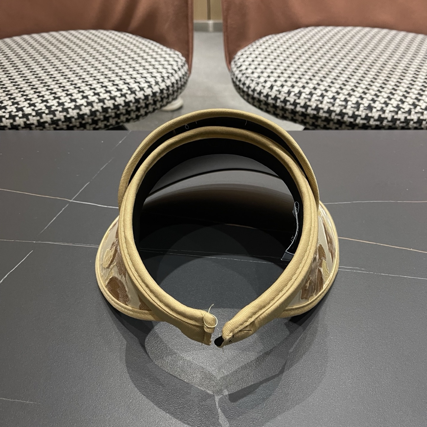 PRADA普拉达 户外韩国进口防晒帽女春宽檐防uv花朵遮阳发箍空顶太阳帽