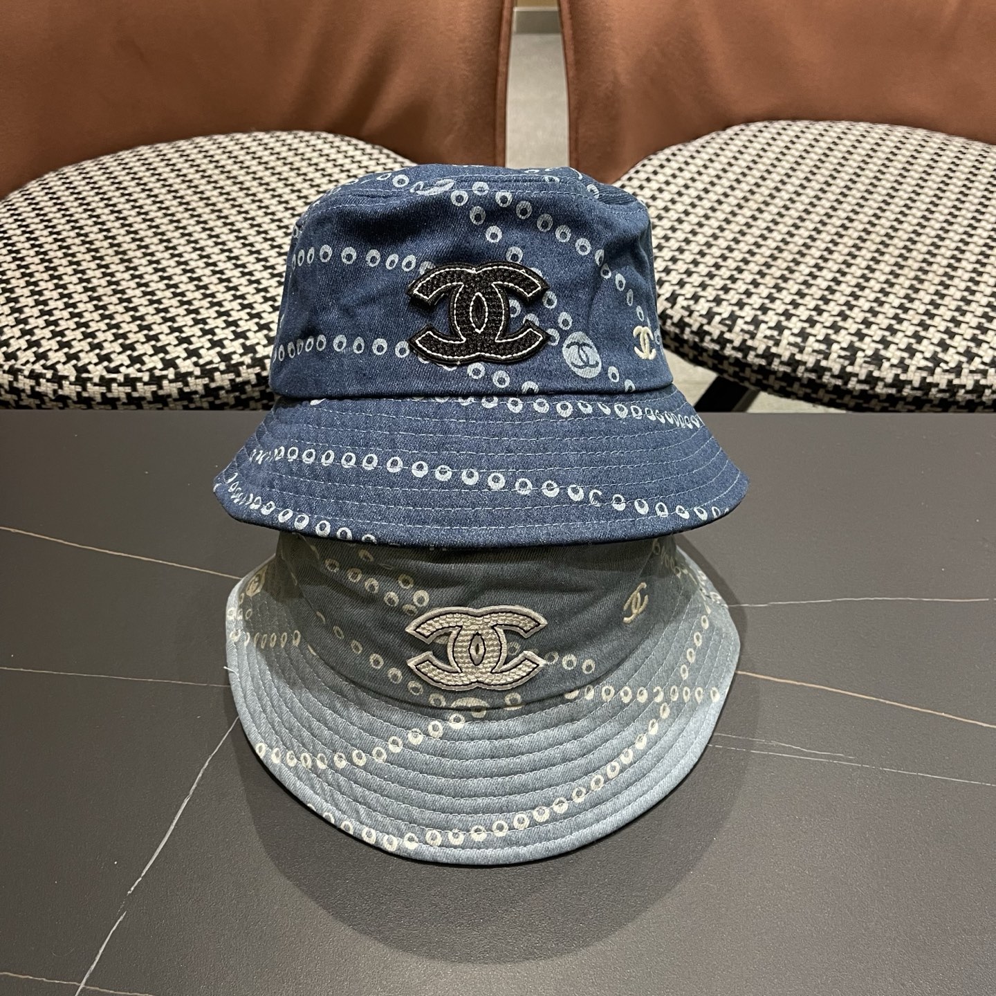 CHANEL 香奈儿春夏新款四季字母双C渔夫帽时尚百搭休闲遮阳防晒盆帽女