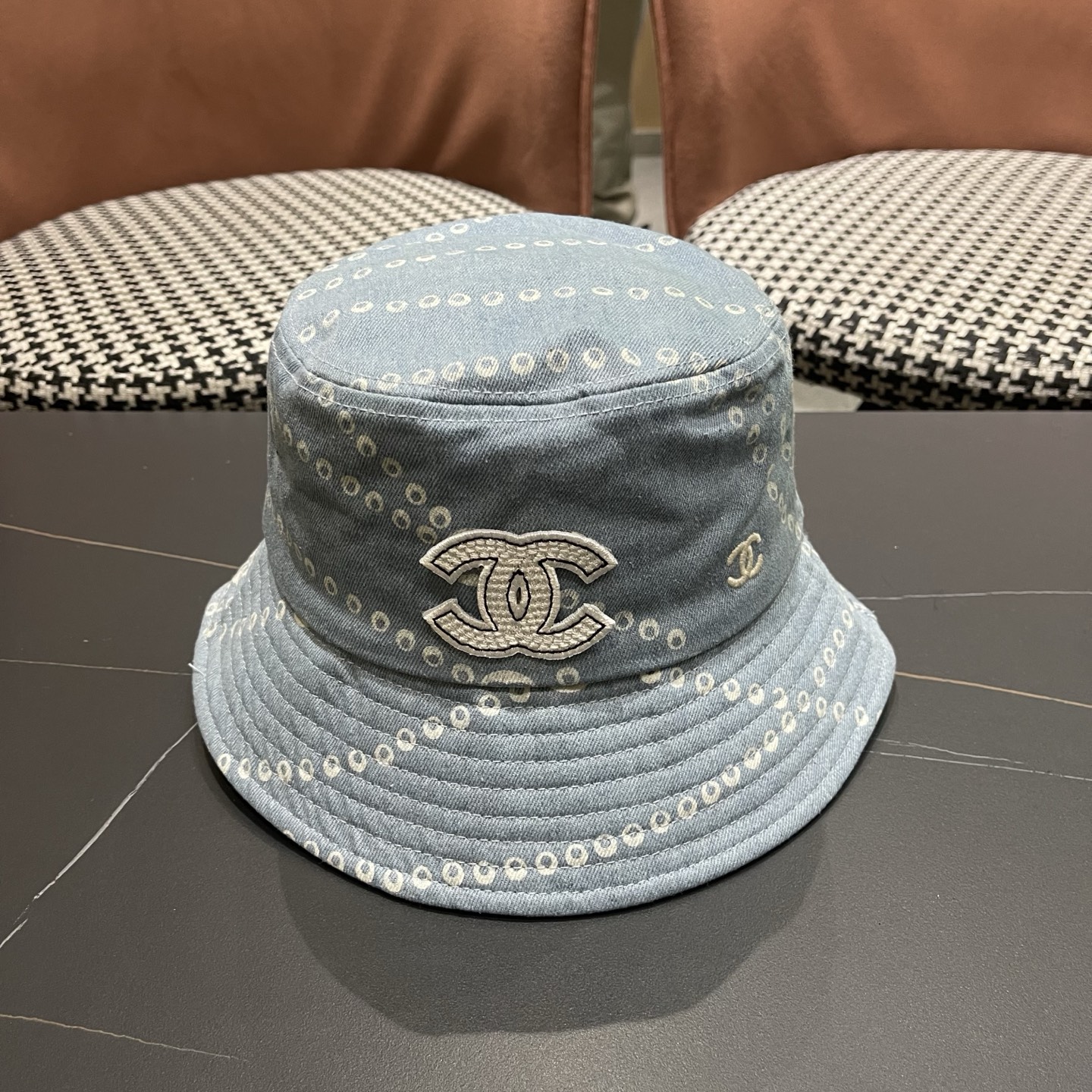 CHANEL 香奈儿春夏新款四季字母双C渔夫帽时尚百搭休闲遮阳防晒盆帽女