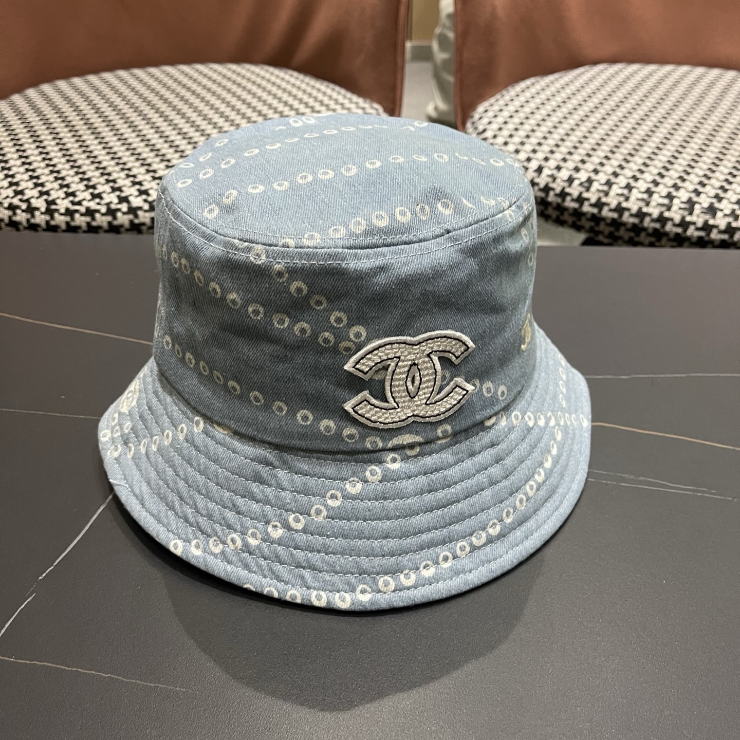 CHANEL 香奈儿春夏新款四季字母双C渔夫帽时尚百搭休闲遮阳防晒盆帽女