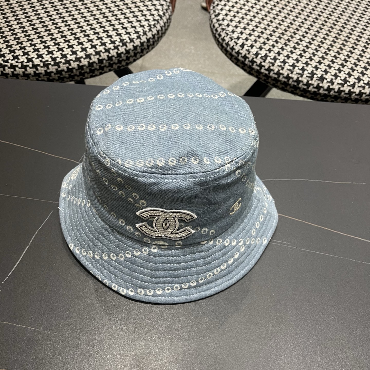CHANEL 香奈儿春夏新款四季字母双C渔夫帽时尚百搭休闲遮阳防晒盆帽女
