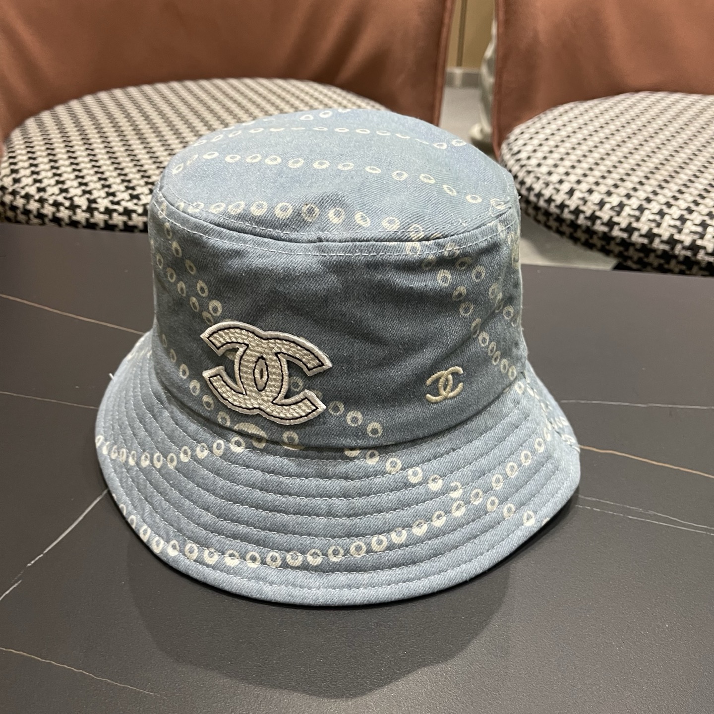 CHANEL 香奈儿春夏新款四季字母双C渔夫帽时尚百搭休闲遮阳防晒盆帽女