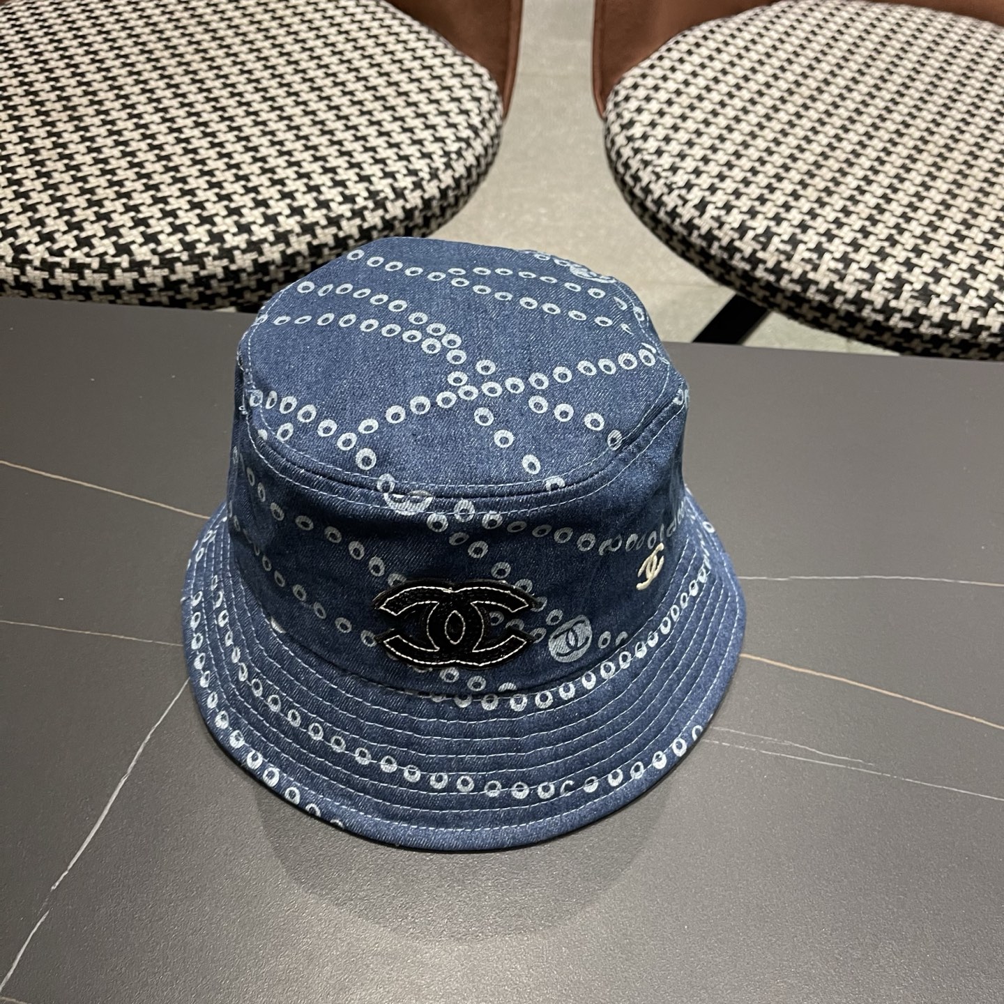 CHANEL 香奈儿春夏新款四季字母双C渔夫帽时尚百搭休闲遮阳防晒盆帽女