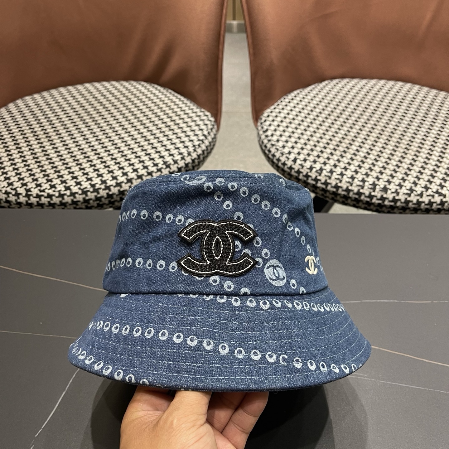 CHANEL 香奈儿春夏新款四季字母双C渔夫帽时尚百搭休闲遮阳防晒盆帽女