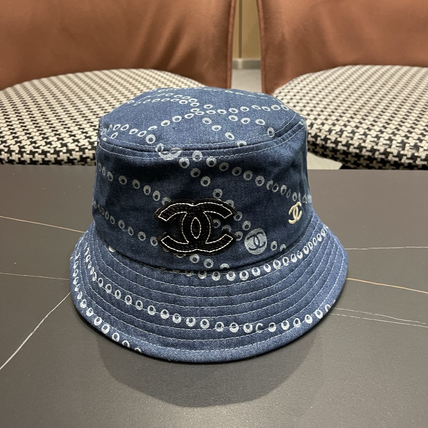 CHANEL 香奈儿春夏新款四季字母双C渔夫帽时尚百搭休闲遮阳防晒盆帽女