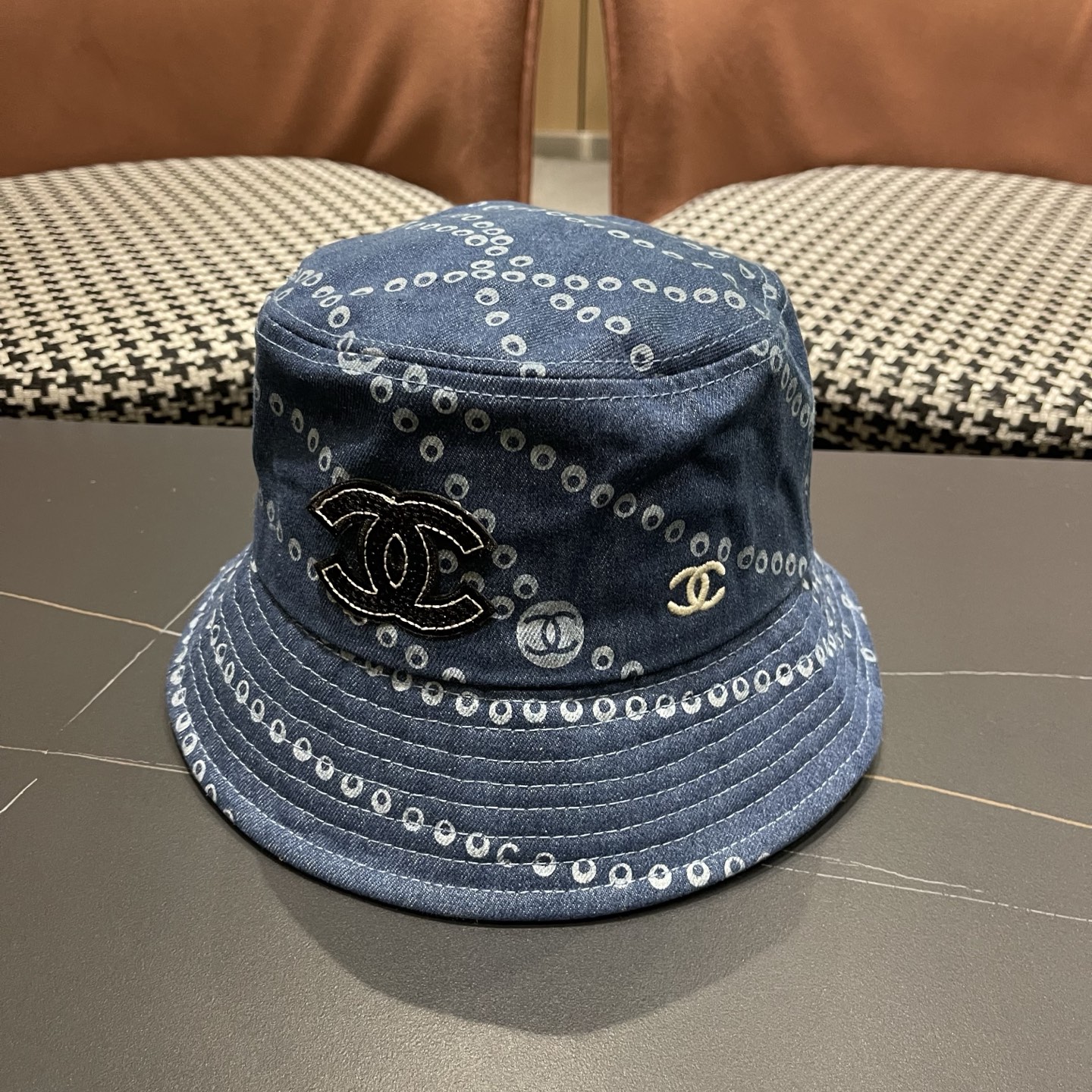 CHANEL 香奈儿春夏新款四季字母双C渔夫帽时尚百搭休闲遮阳防晒盆帽女