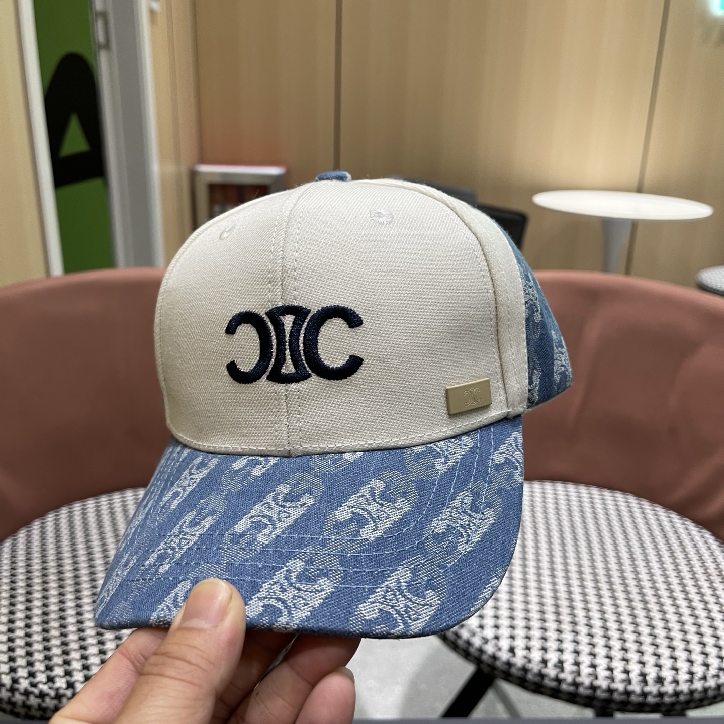 【CELINE赛琳】春夏款新款简约拼色棒球帽，新款出货，大牌款超好搭配，赶紧入手！