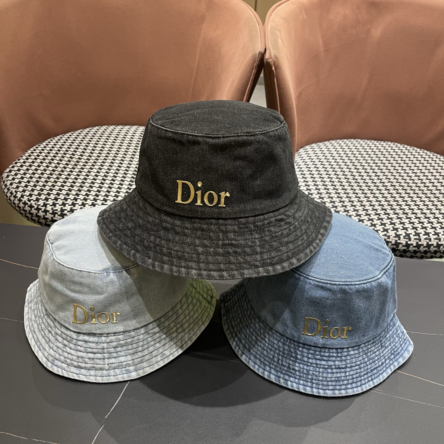 【DIOR迪奥】新款牛仔渔夫帽，🔆百搭日常款～休闲出街#男女款