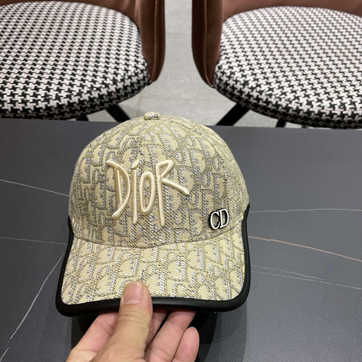 Dior迪奥新‮棒款‬球帽，原‮品单‬质，出街必备