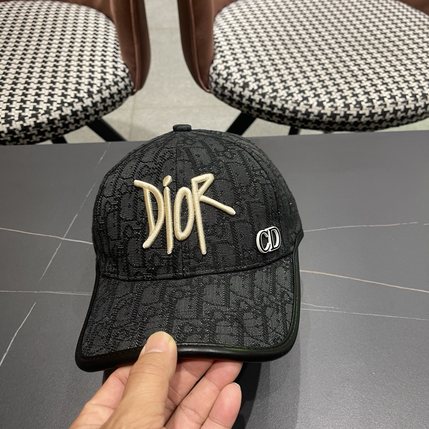 Dior迪奥新‮棒款‬球帽，原‮品单‬质，出街必备