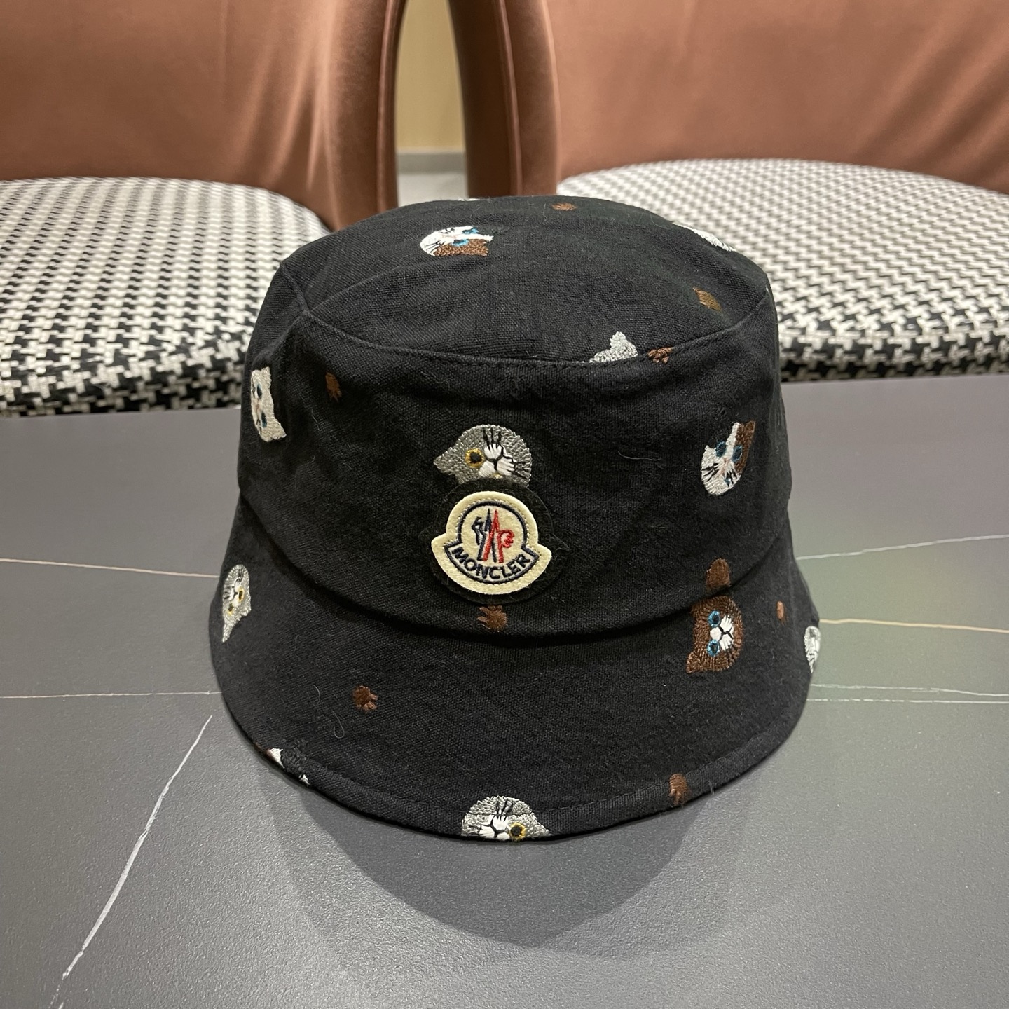 NO:764552,Mongolian, Japanese style cute cat embroidered fisherman hat for women summer new style casual versatile face-showing small sunshade hat hat straw hat fisherman hat baseball cap, hat, espadrilles, hats19860909蒙囗,日系可爱猫咪刺绣渔夫帽子女夏新款休闲百搭显脸小遮阳盆帽帽子草帽渔夫帽棒球帽,帽子,espadrilles,hats,hat